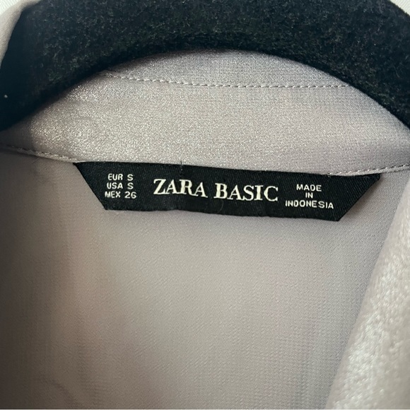 Zara Sheer‎ Button Down Long Sleeve S - Picture 3 of 5